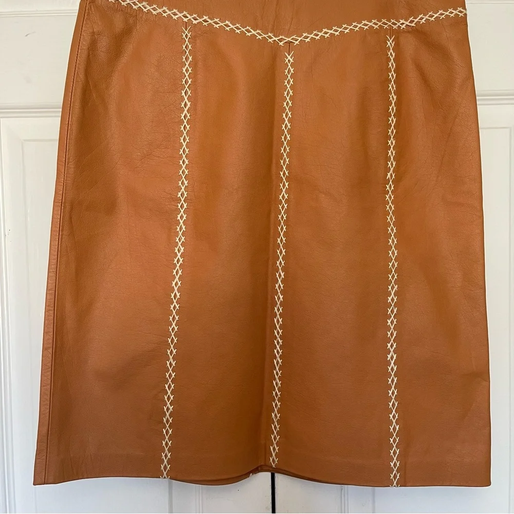 Vintage GAP Leather Skirt - Picture 7 of 9